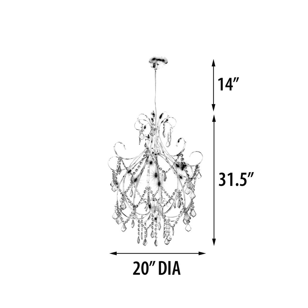 Circinus Silver Chandelier - Thumbnail - Image 7
