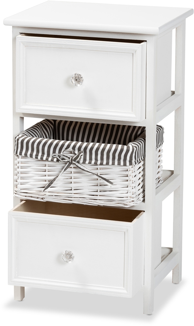 Cirencester White 2 Drawer Storage Unit - Thumbnail - Image 9