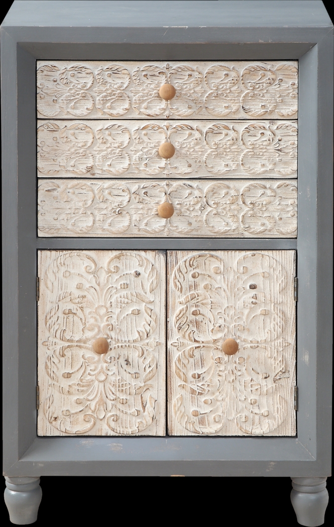 Citron Gray Three Drawer Accent Cabinet - Thumbnail - Image 2