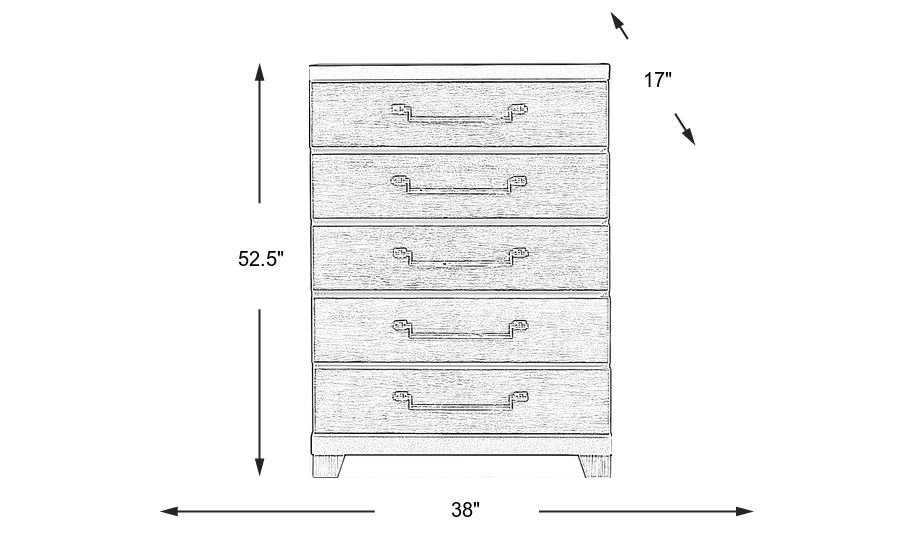 Dimension Image. Please refer to the Dimension Tab on this page for dimension details.