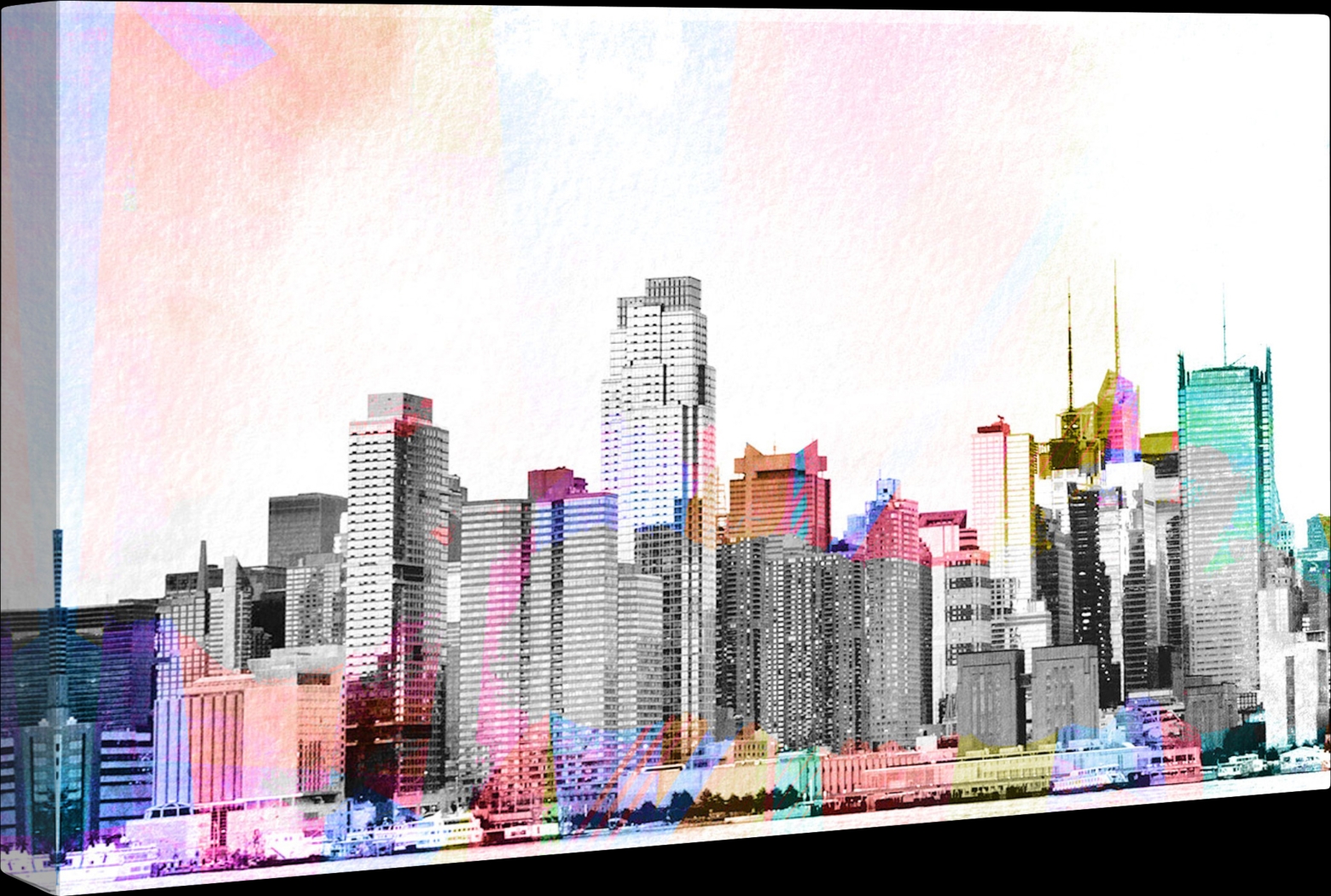 City Night View White Artwork - Thumbnail - Image 2