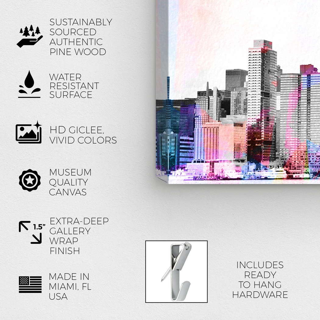 City Night View White Artwork - Thumbnail - Image 3