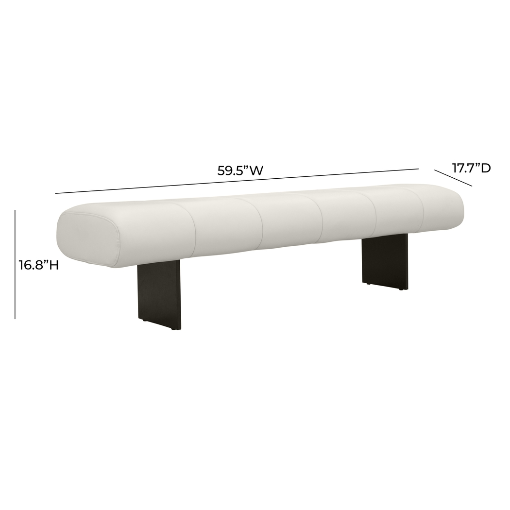 Clachan Cream Accent Bench - Thumbnail - Image 6
