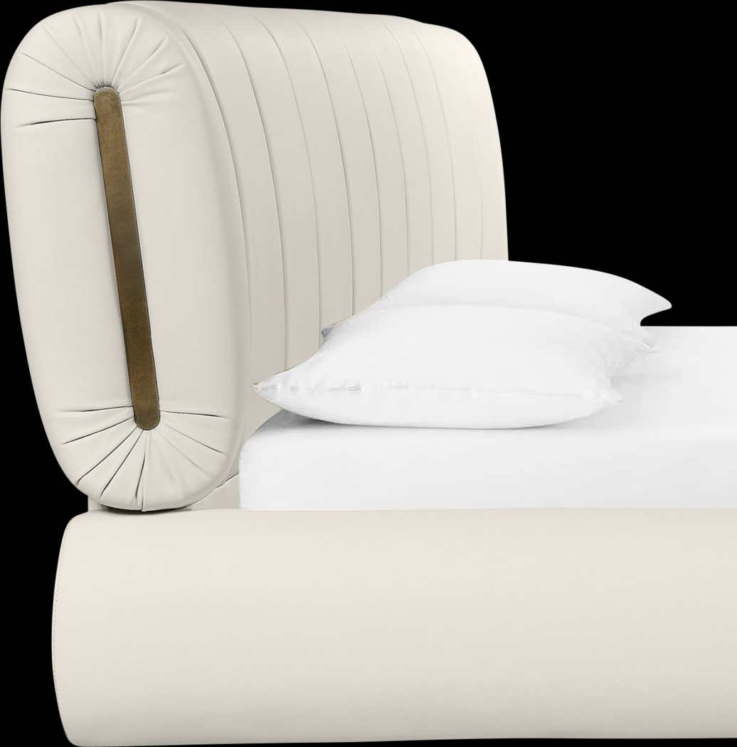 Clachan Cream Queen Bed - Thumbnail - Image 6