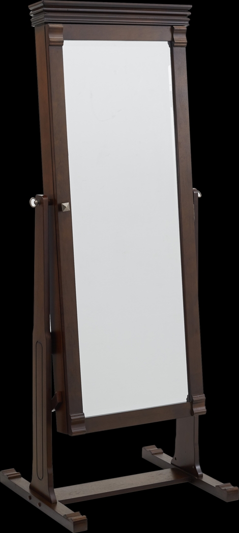 Clagett Brown Mirror Jewelry Armoire - Thumbnail - Image 1