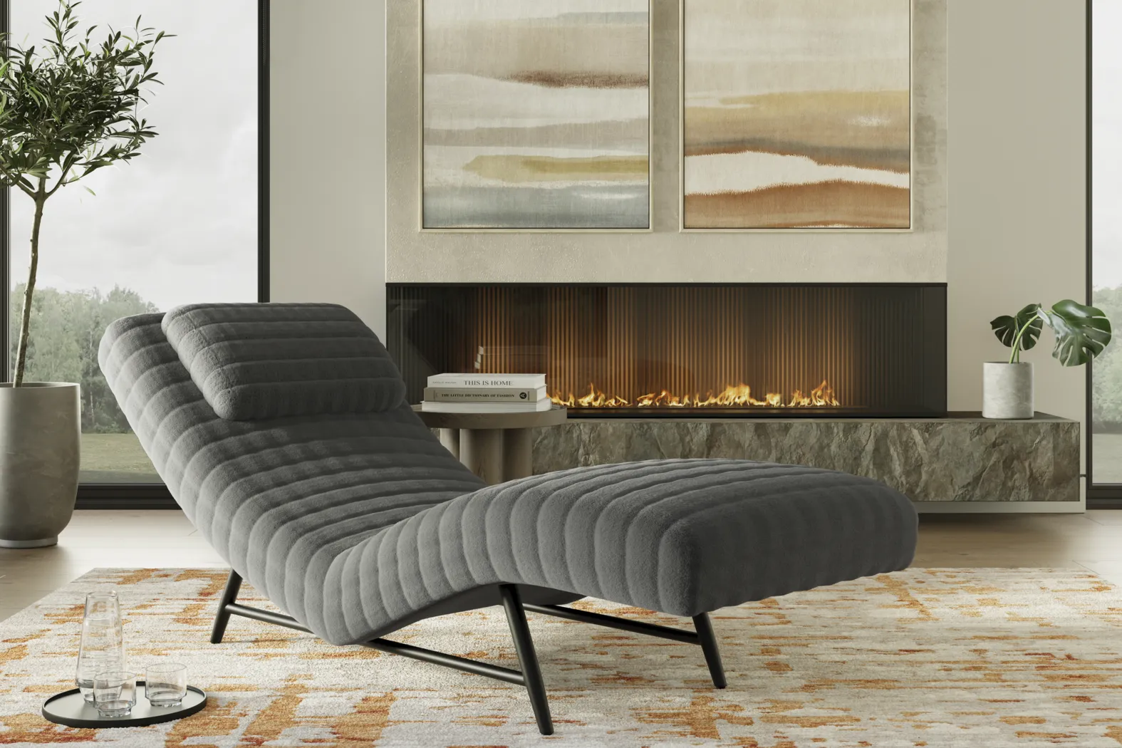 Claire Gray Chaise - Thumbnail - Image 3