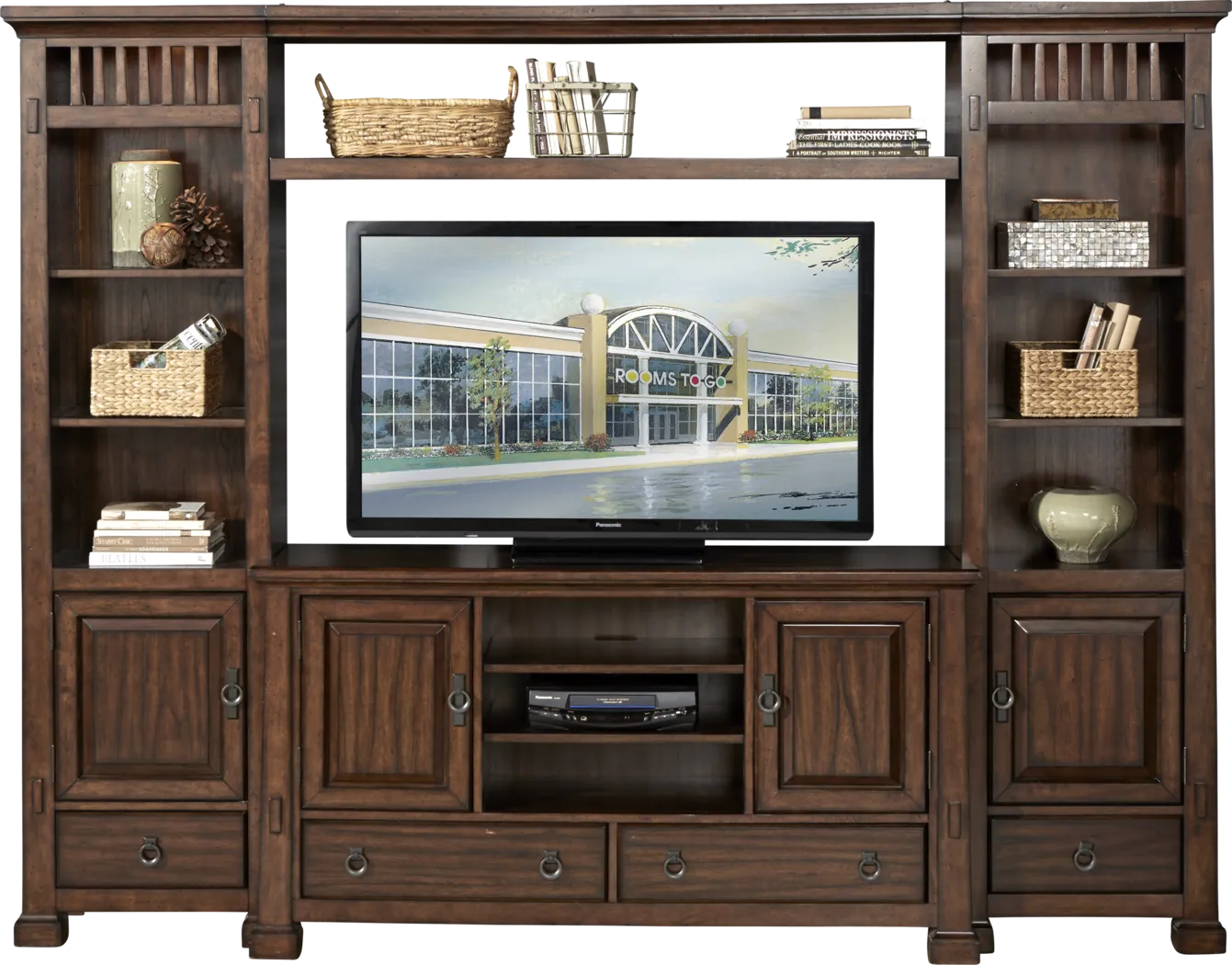 Clairfield Tobacco 4 Pc Wall Unit - Thumbnail - Image 1