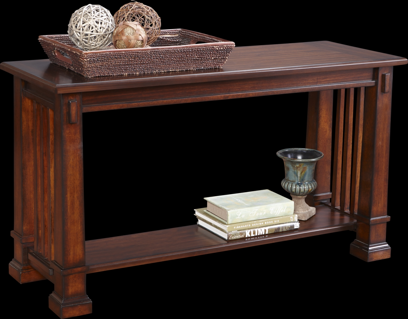 Clairfield Tobacco Sofa Table - Thumbnail - Image 1