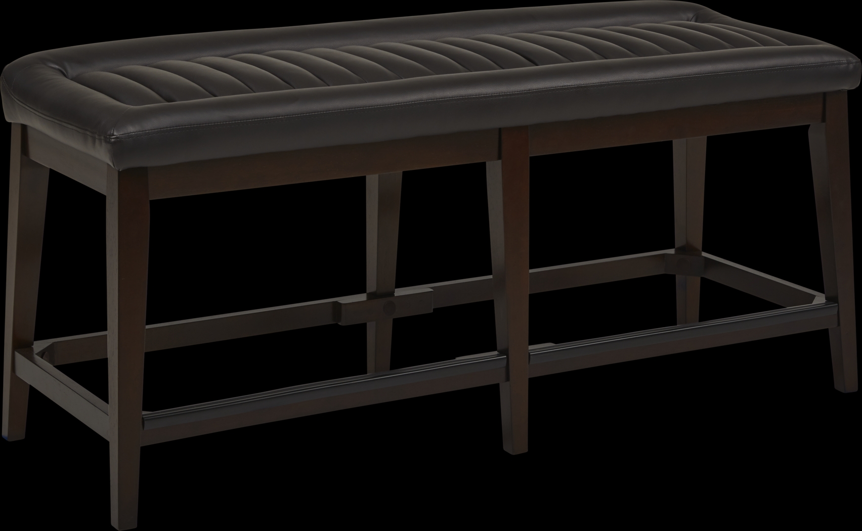 Clairmont Heights Black Counter Height Bench - Thumbnail - Image 1