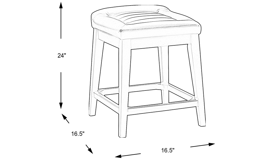 Dimension Image. Please refer to the Dimension Tab on this page for dimension details.