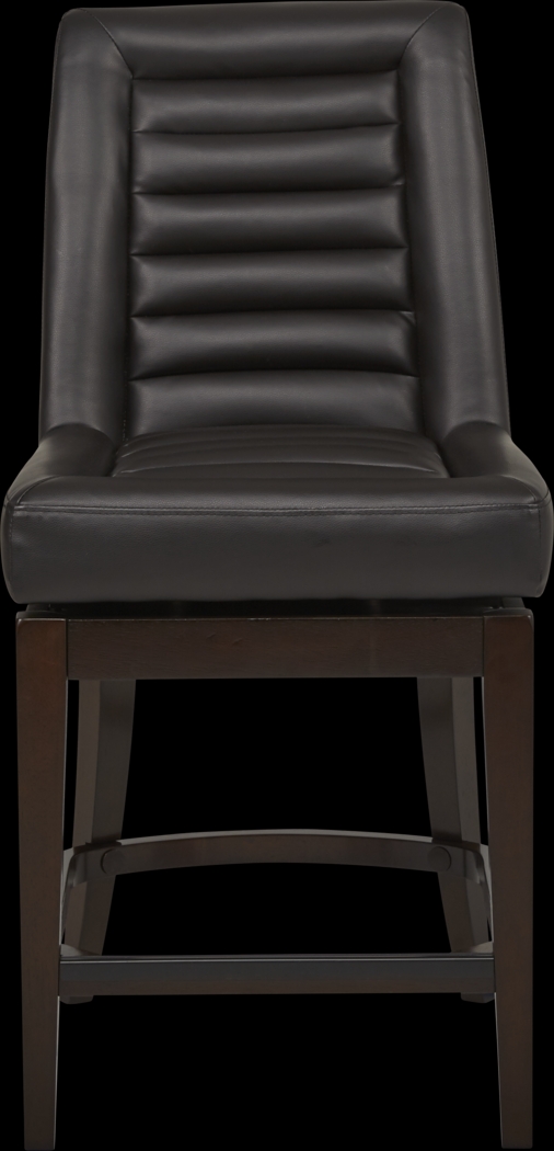 Clairmont Heights Black Counter Height Swivel Stool - Thumbnail - Image 3