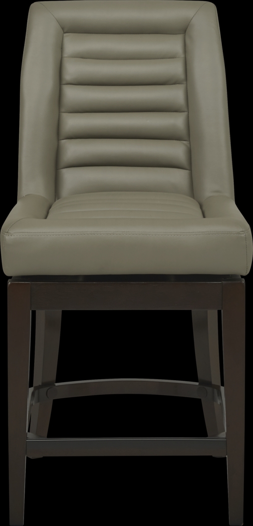 Clairmont Heights Gray Counter Height Swivel Stool - Thumbnail - Image 2