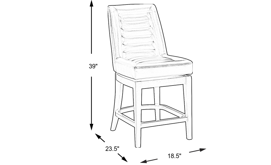 Dimension Image. Please refer to the Dimension Tab on this page for dimension details.