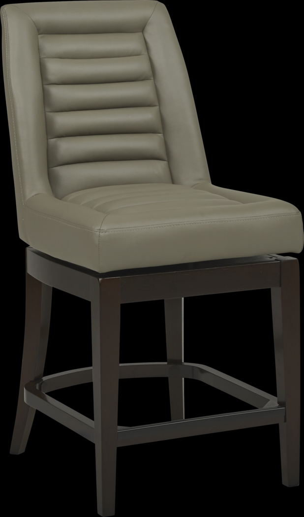 Clairmont Heights Gray Counter Height Swivel Stool - Thumbnail - Image 1