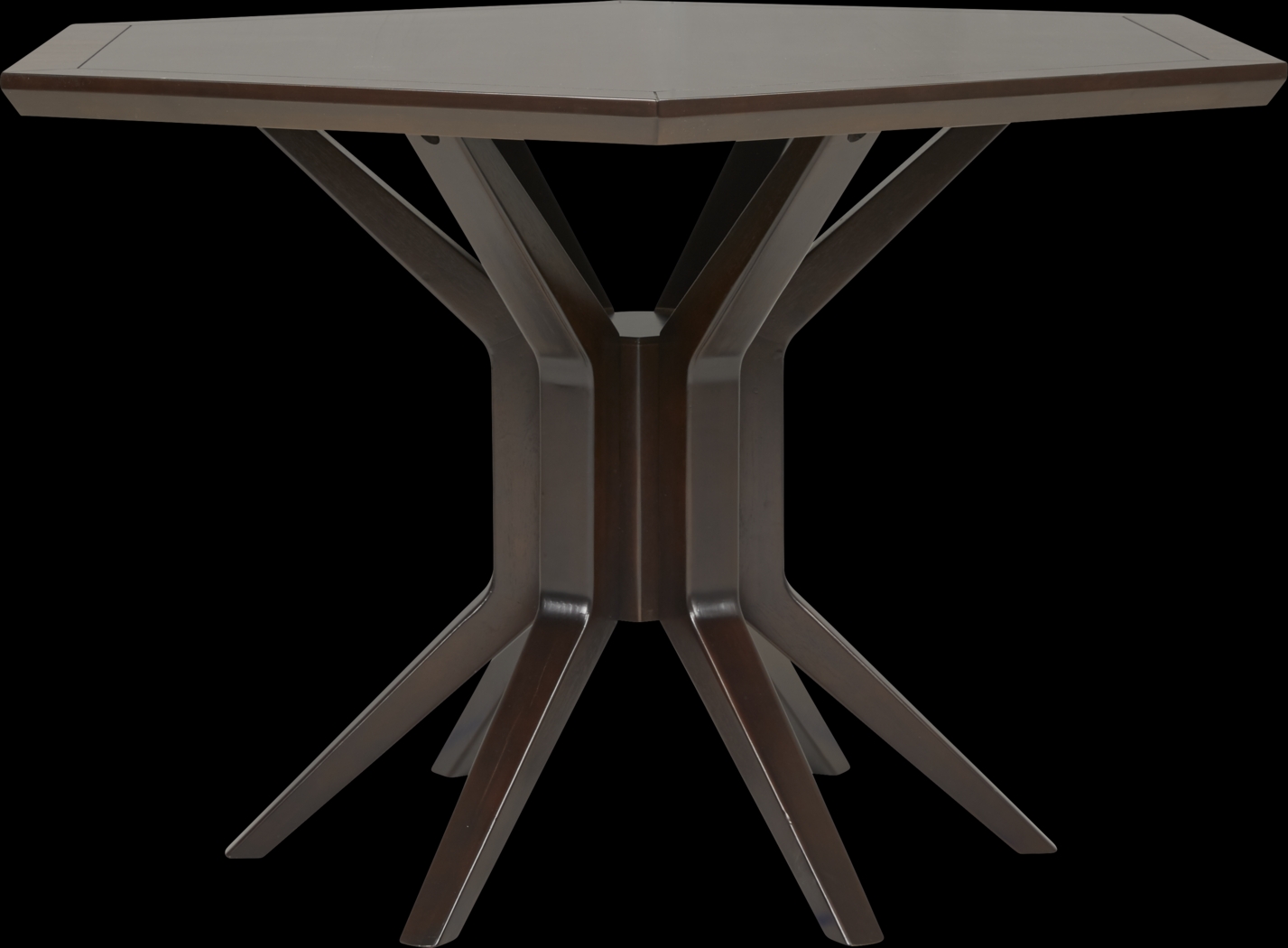 Clairmont Heights Merlot 4 Pc Hexagonal Counter Height Dining Room - Thumbnail - Image 2