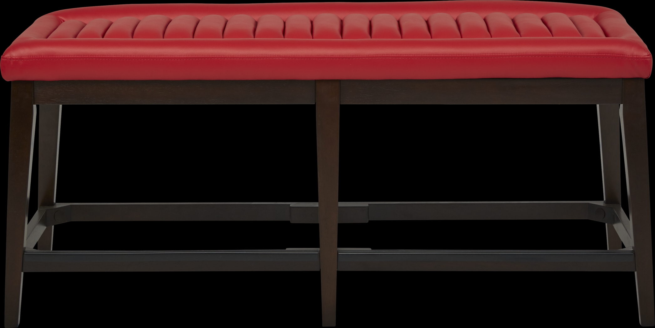Clairmont Heights Red Counter Height Bench - Thumbnail - Image 2