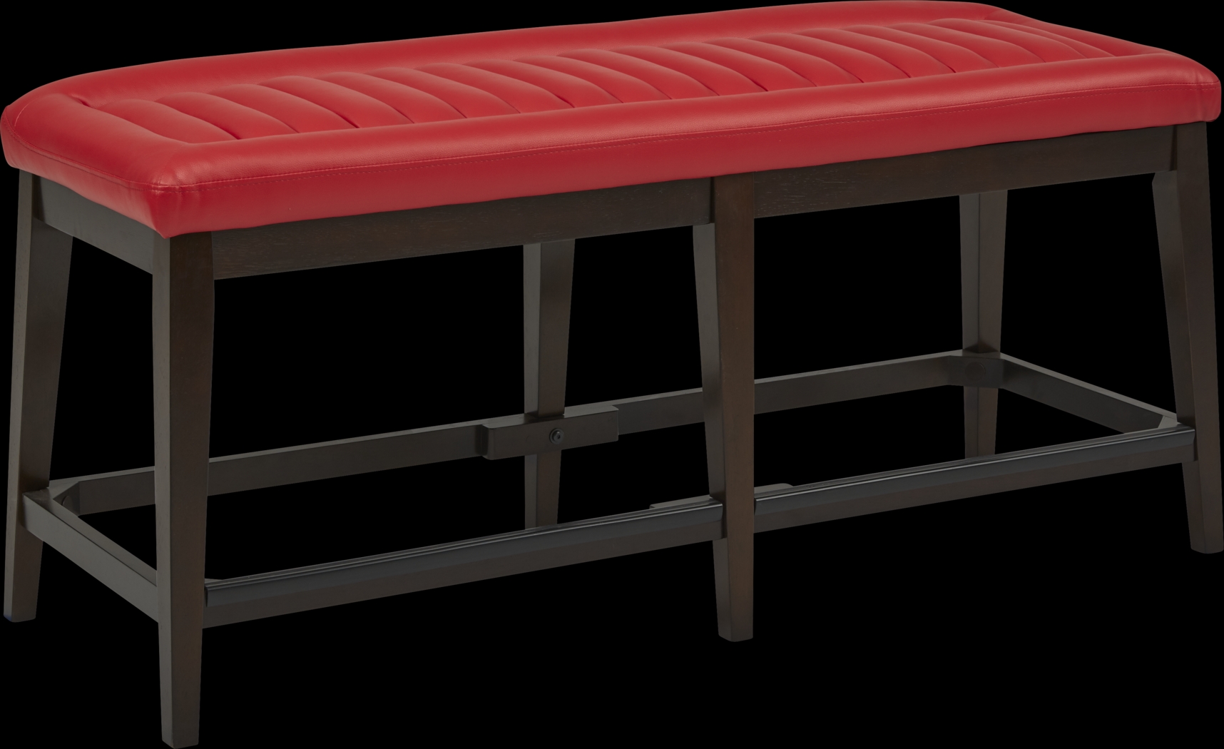 Clairmont Heights Red Counter Height Bench - Thumbnail - Image 1