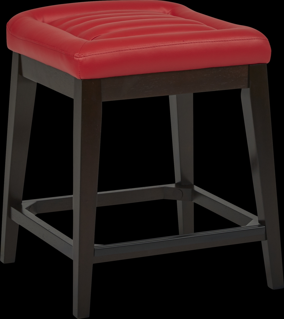 Clairmont Heights Red Counter Height Kyoto Stool - Thumbnail - Image 1