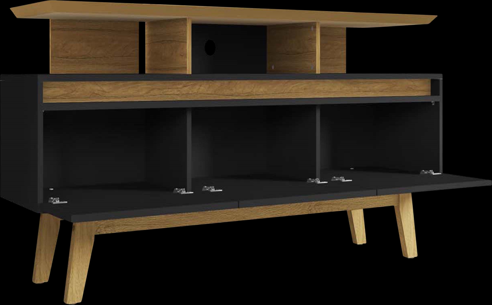 Clairton Black 63 in. Console - Thumbnail - Image 3