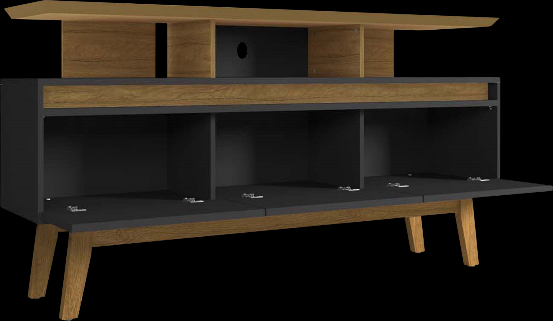 Clairton Black 71 in. Console - Thumbnail - Image 3