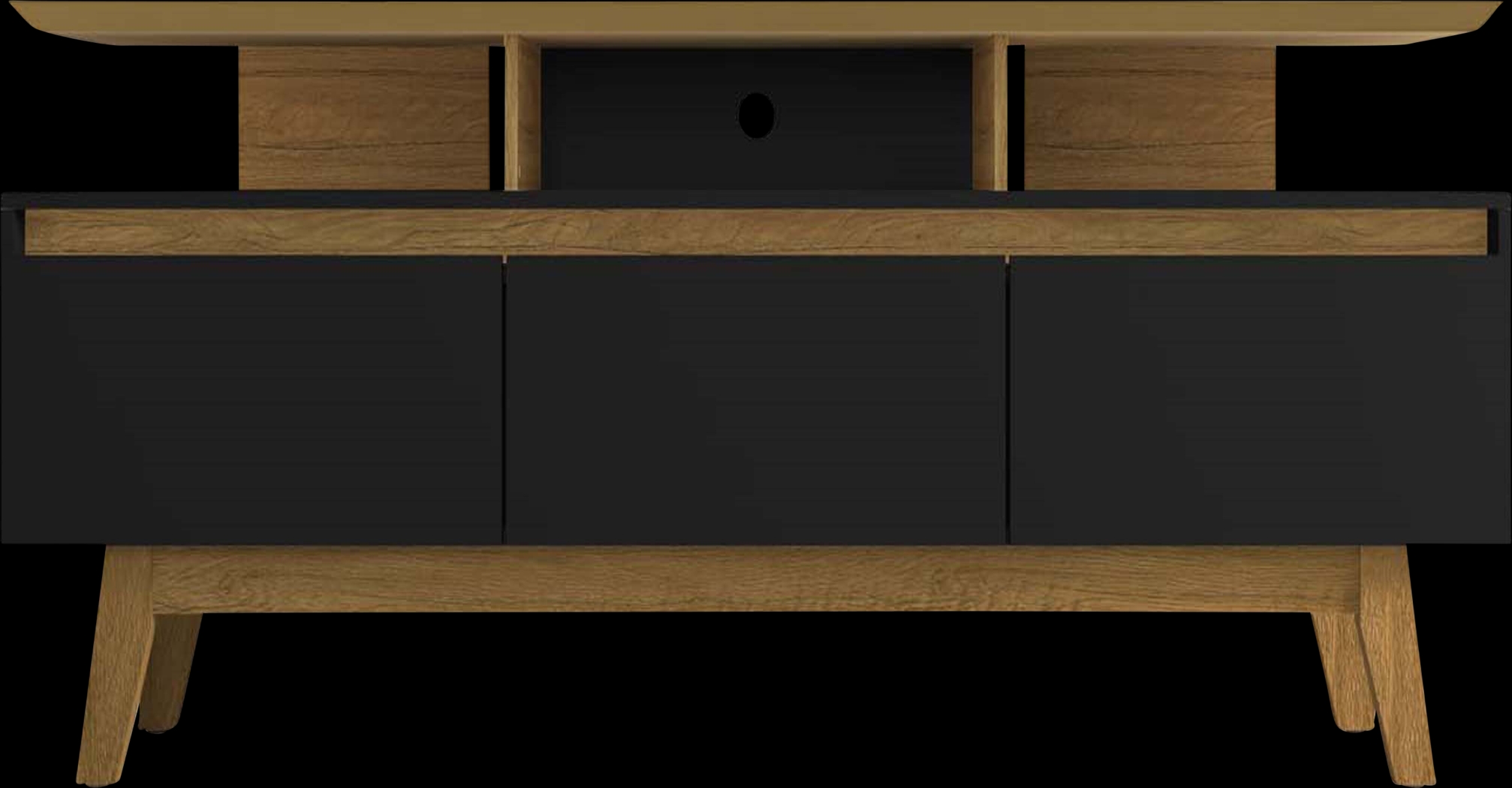 Clairton Black 71 in. Console - Thumbnail - Image 1