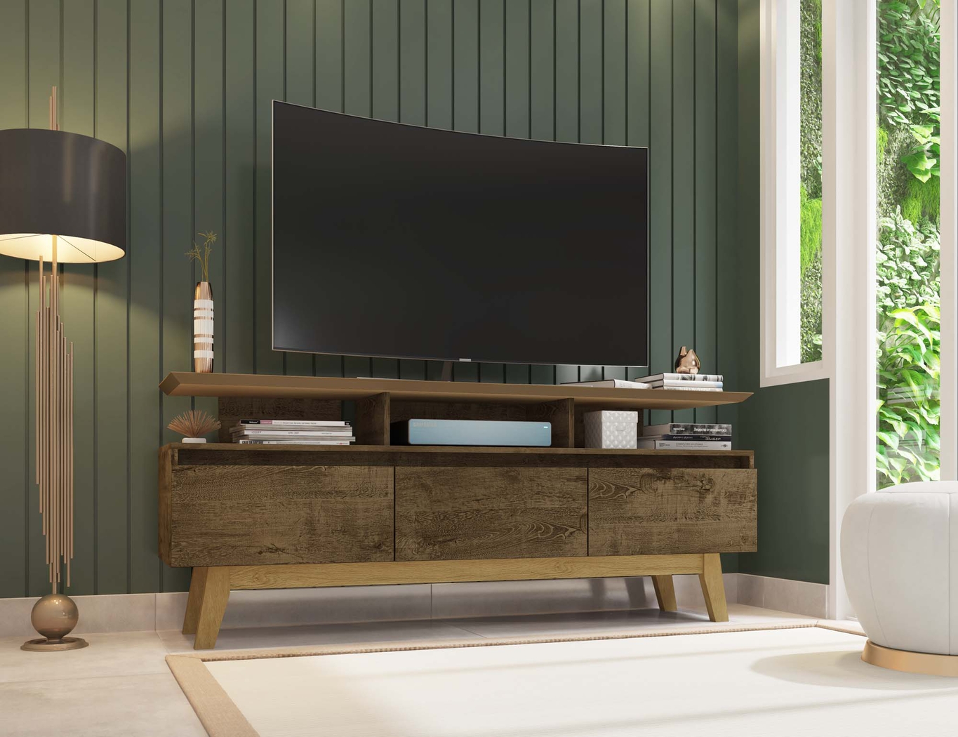 Clairton Brown 63 in. Console - Thumbnail - Image 2