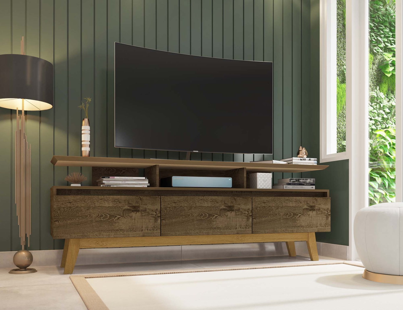 Clairton Brown 71 in. Console - Thumbnail - Image 2