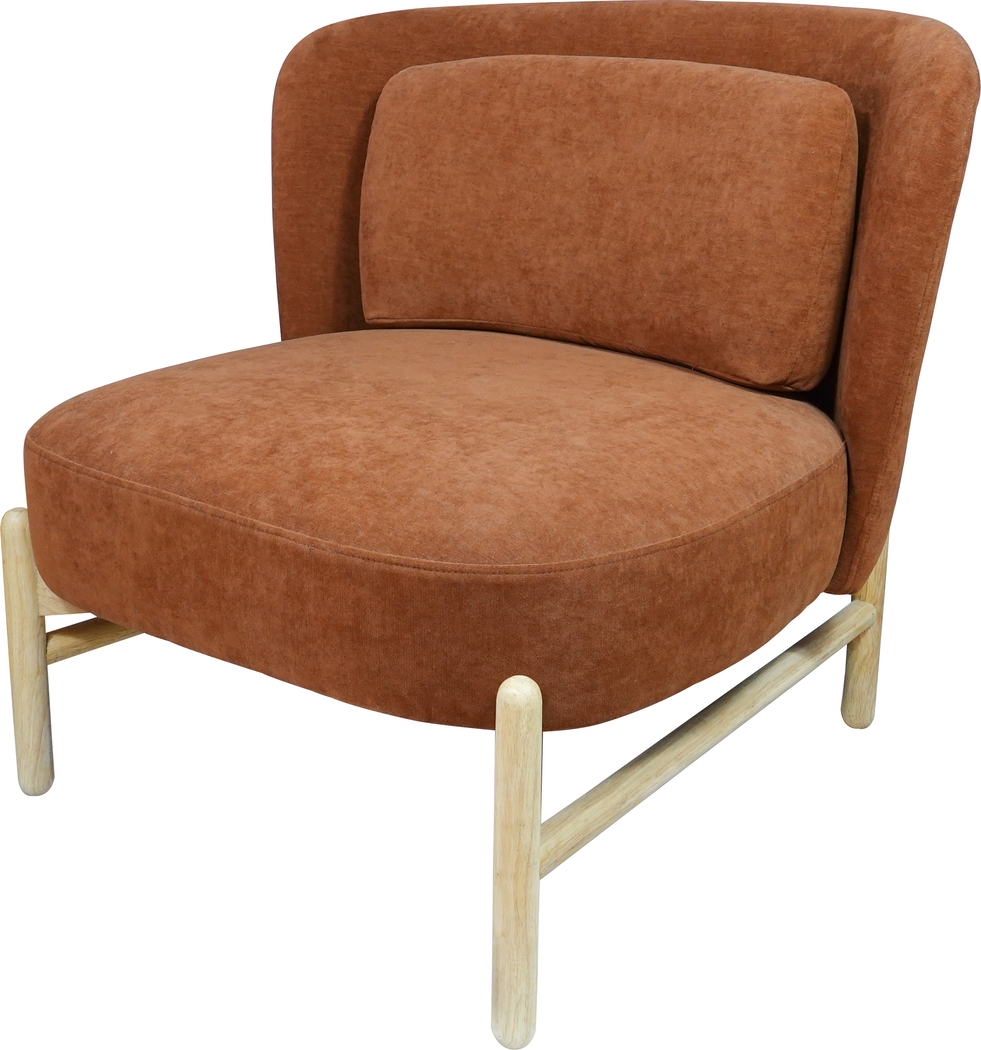 Claonia Red Accent Chair - Thumbnail - Image 2