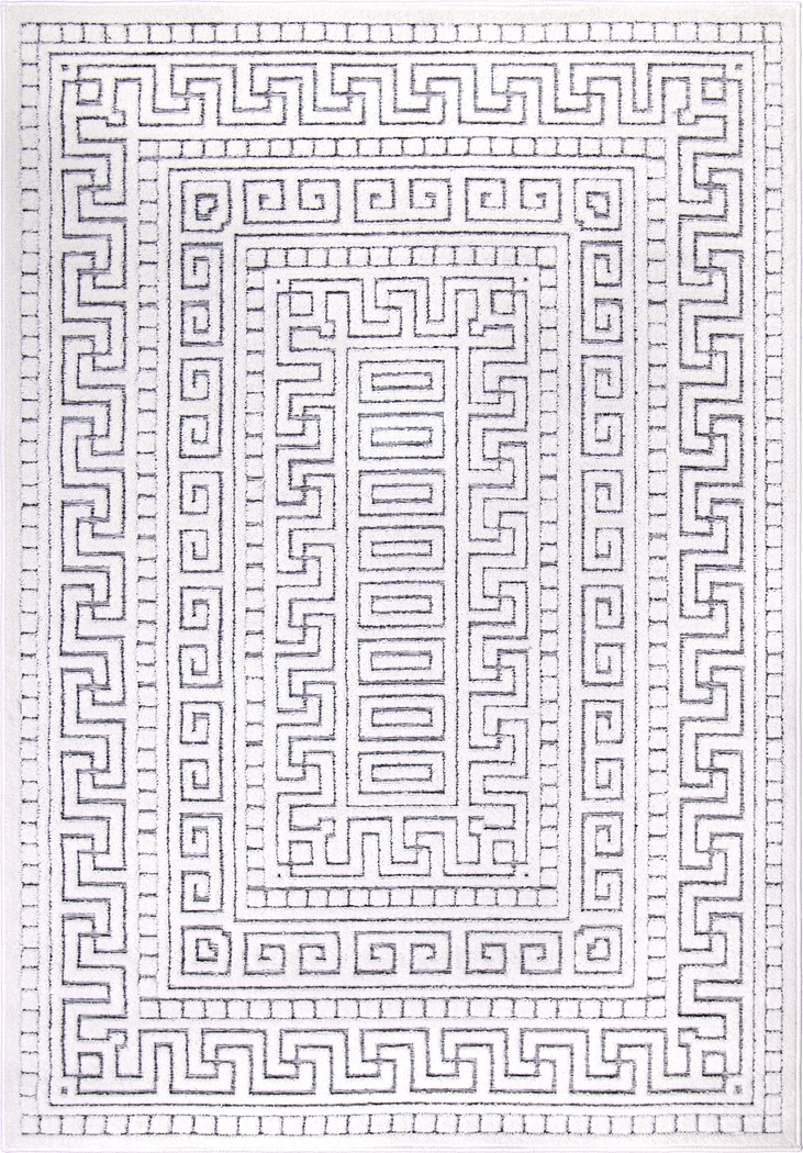 Clapp White 5'2 x 7'6 Rug - Thumbnail - Image 1