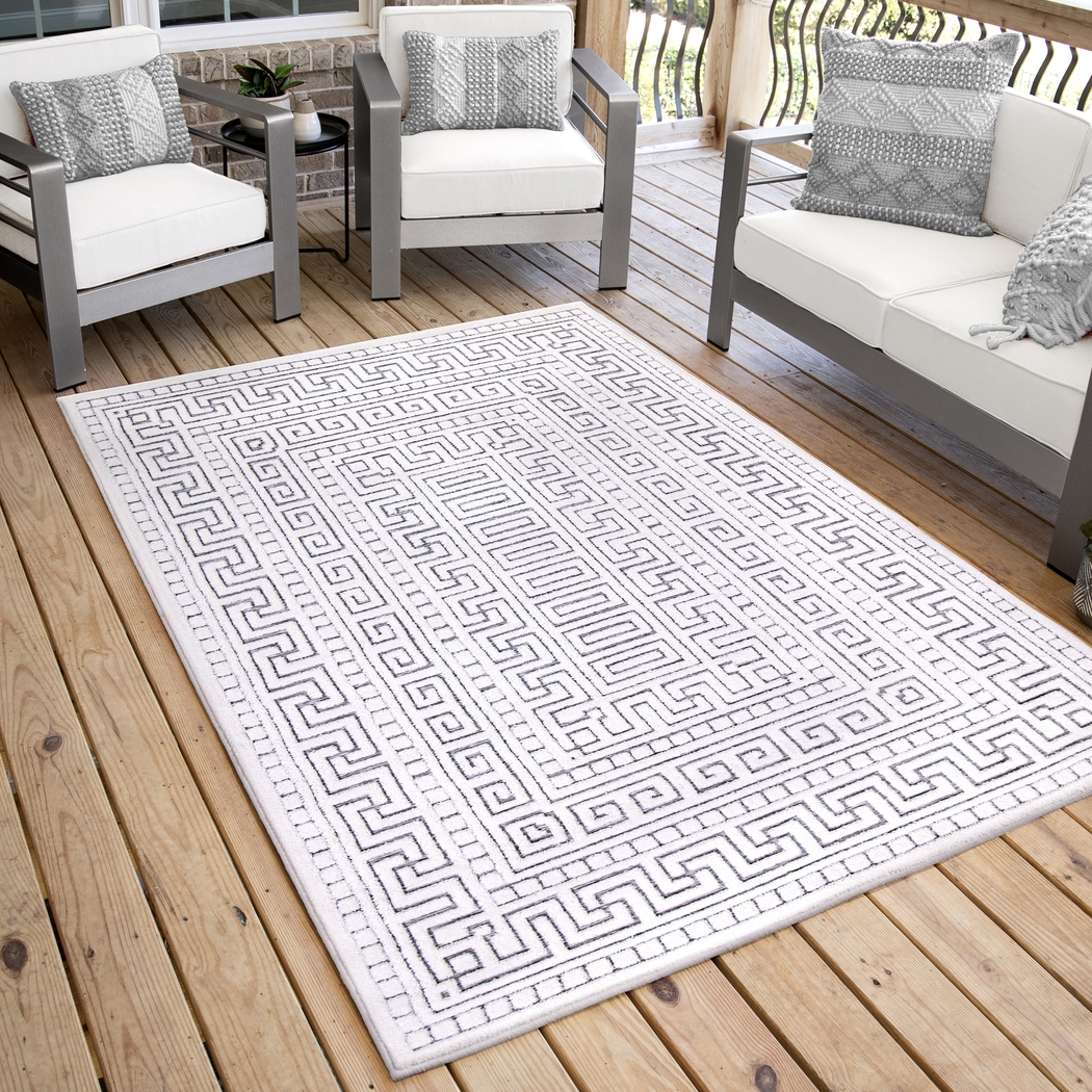 Clapp White 7'9 x 10'10 Rug - Thumbnail - Image 9