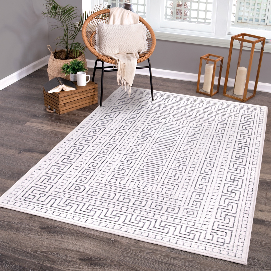 Clapp White 7'9 x 10'10 Rug - Thumbnail - Image 11
