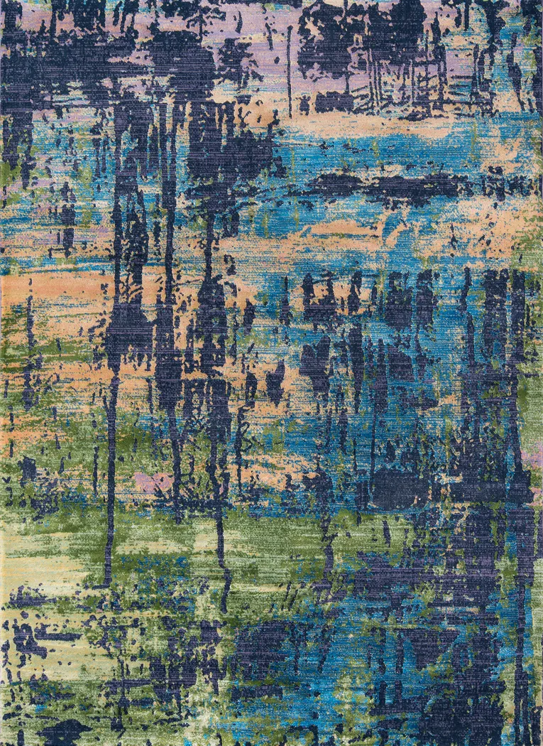 Clarabella Blue 7'10 x 9'10 Rug - Thumbnail - Image 1
