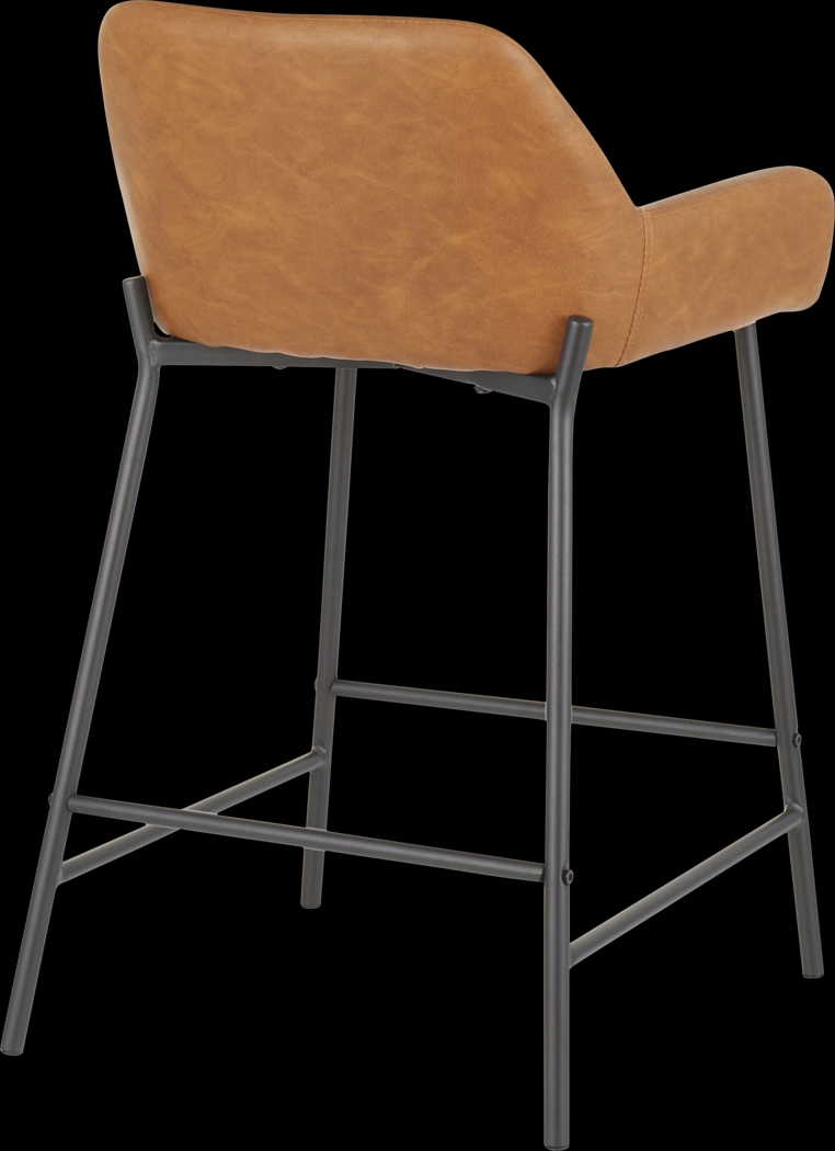 Clarain Camel Counter Height Stool, Set of 2 - Thumbnail - Image 4