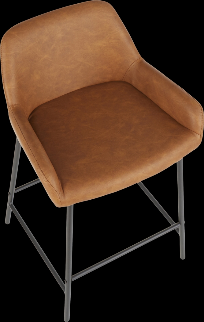 Clarain Camel Counter Height Stool, Set of 2 - Thumbnail - Image 7