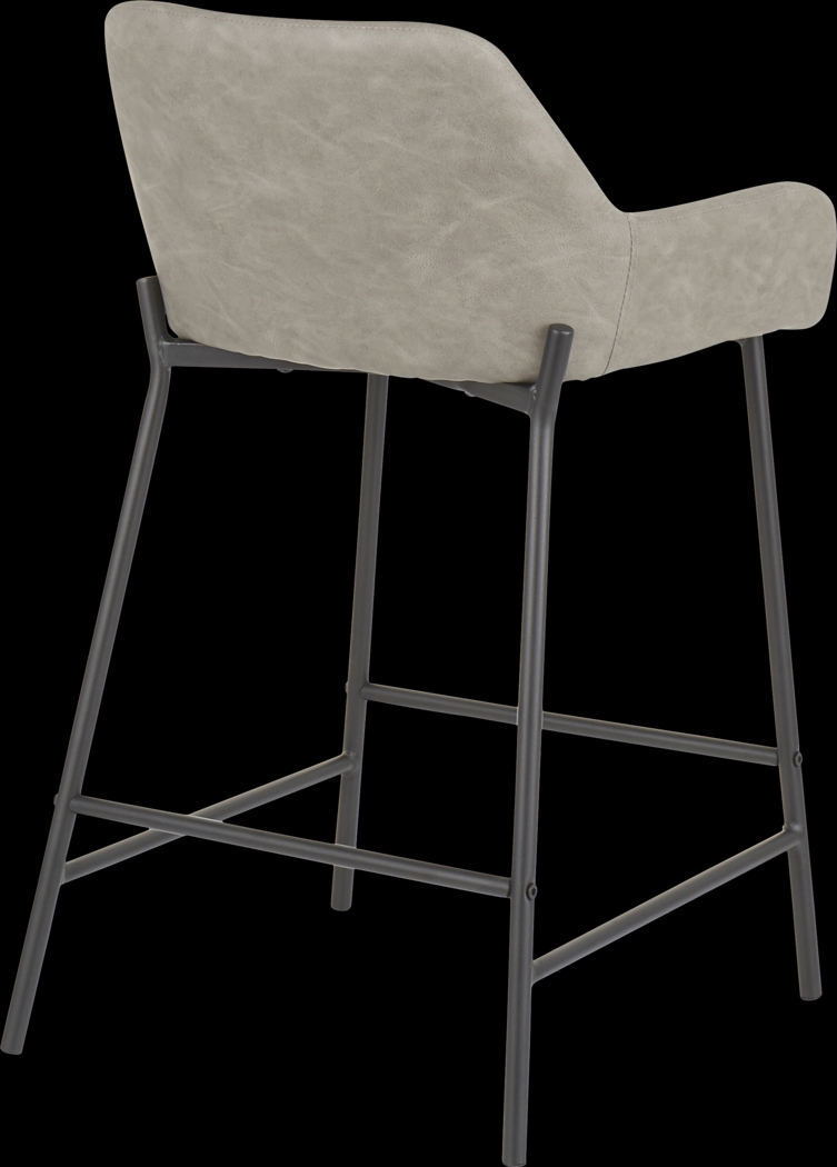 Clarain Gray Counter Height Stool, Set of 2 - Thumbnail - Image 4