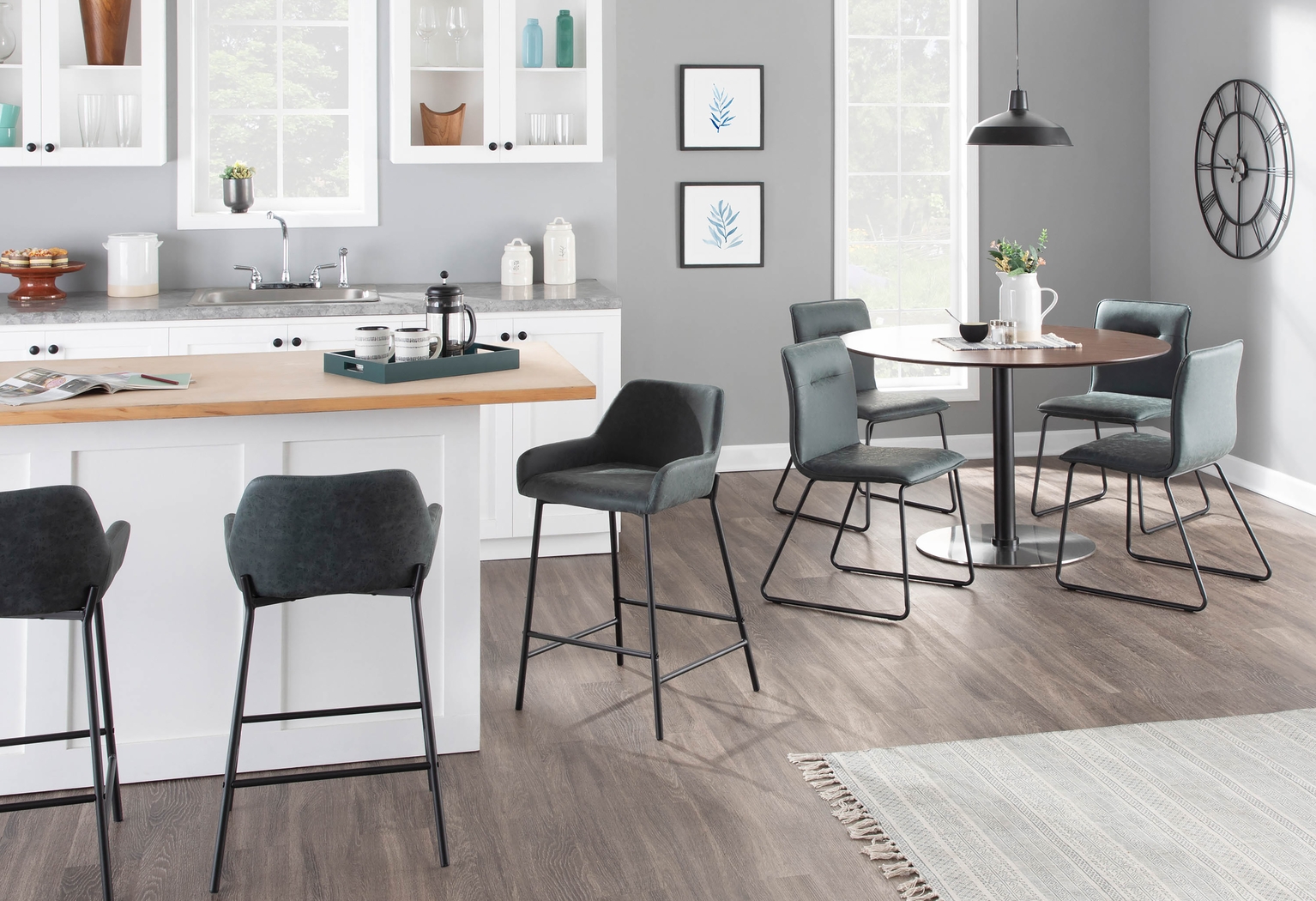 Clarain Green Counter Height Stool, Set of 2 - Thumbnail - Image 11