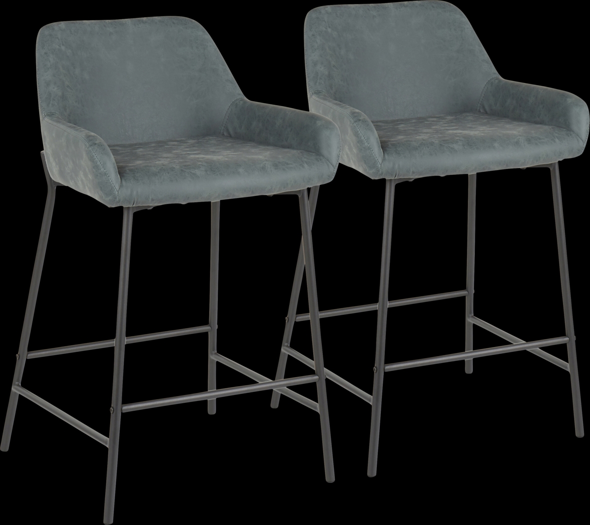 Clarain Green Counter Height Stool, Set of 2 - Thumbnail - Image 1