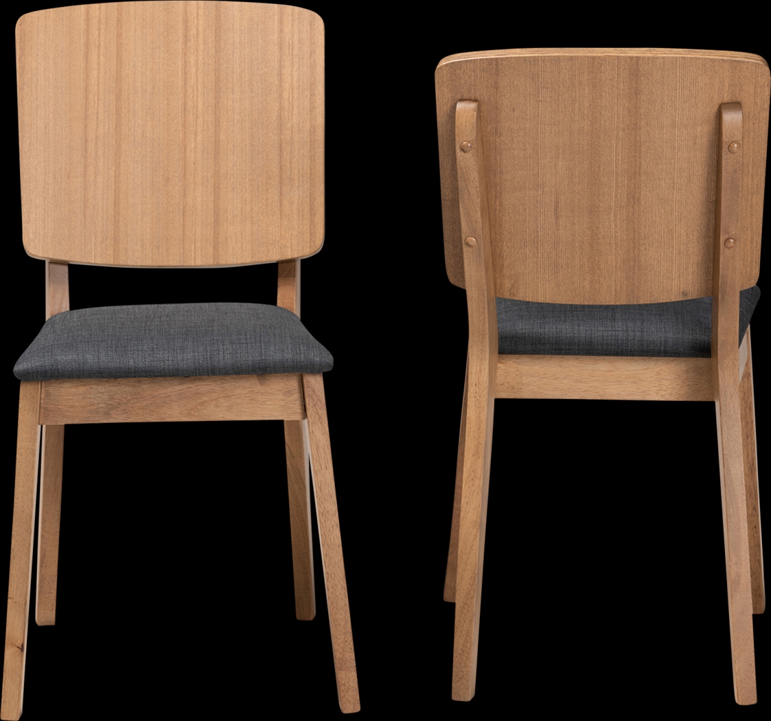 Claravista Brown Side Chair, Set of 2 - Thumbnail - Image 4