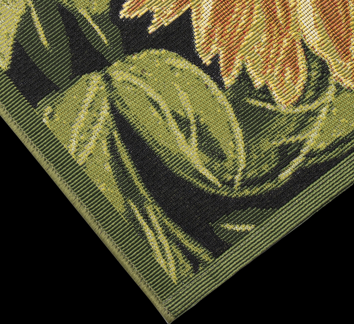 Clarbel Black 7'10 x 9'10 Indoor/Outdoor Rug - Thumbnail - Image 5