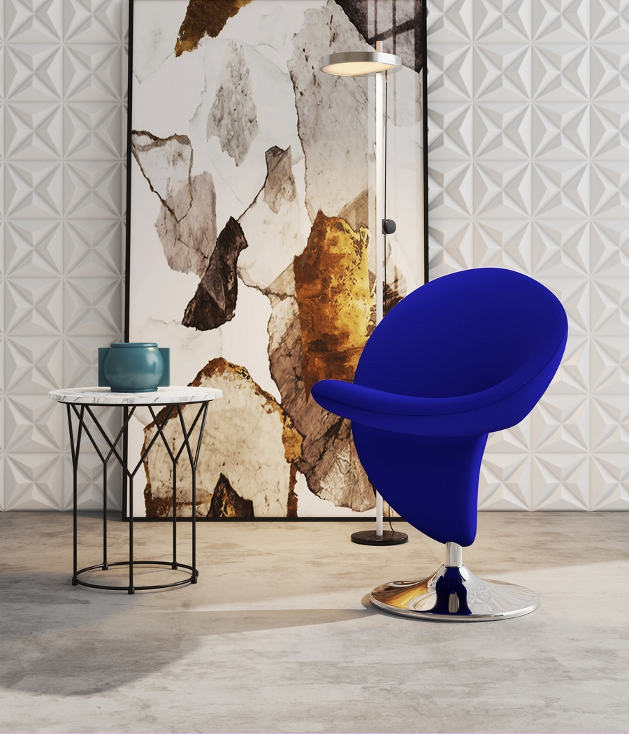 Claredda Blue Accent Chair - Thumbnail - Image 2