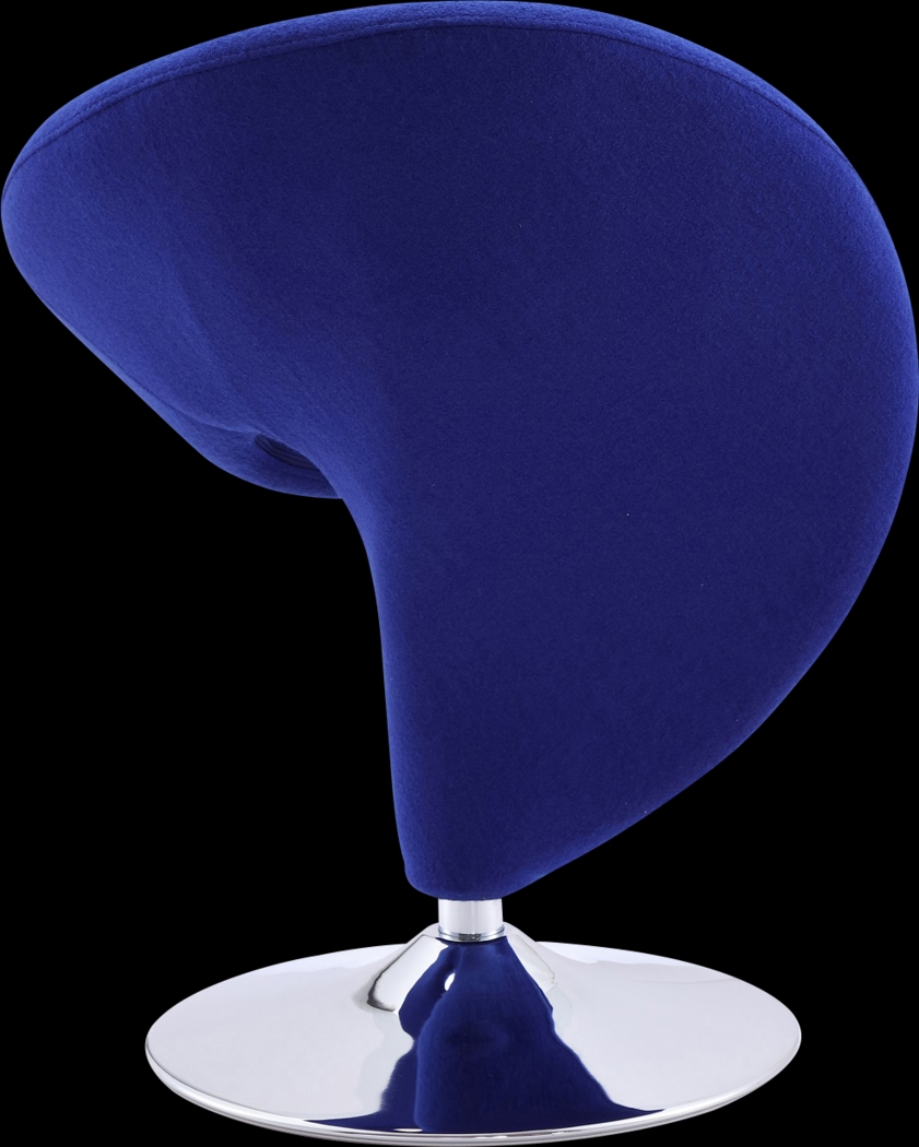 Claredda Blue Accent Chair - Thumbnail - Image 4