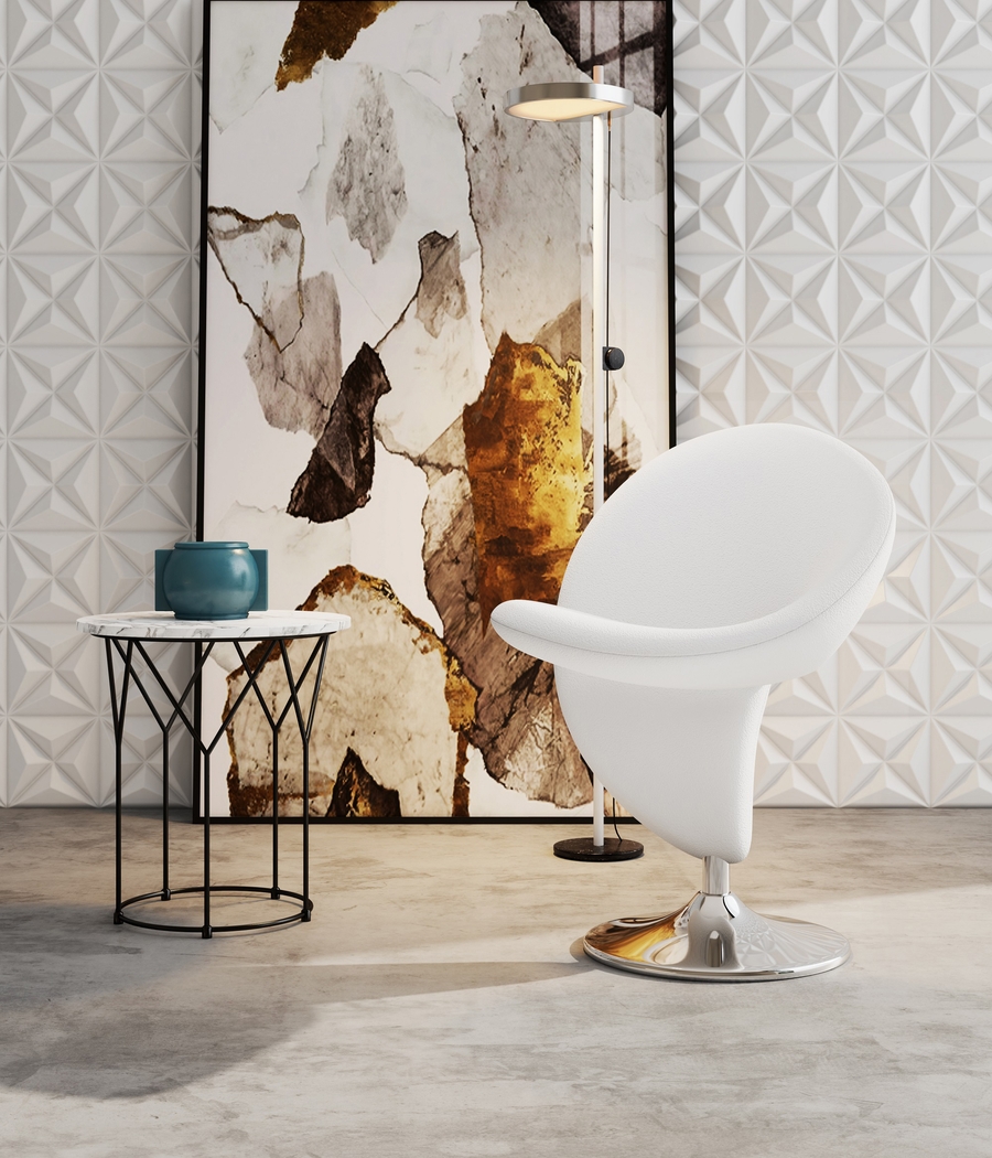 Claredda Cream Accent Chair - Thumbnail - Image 2
