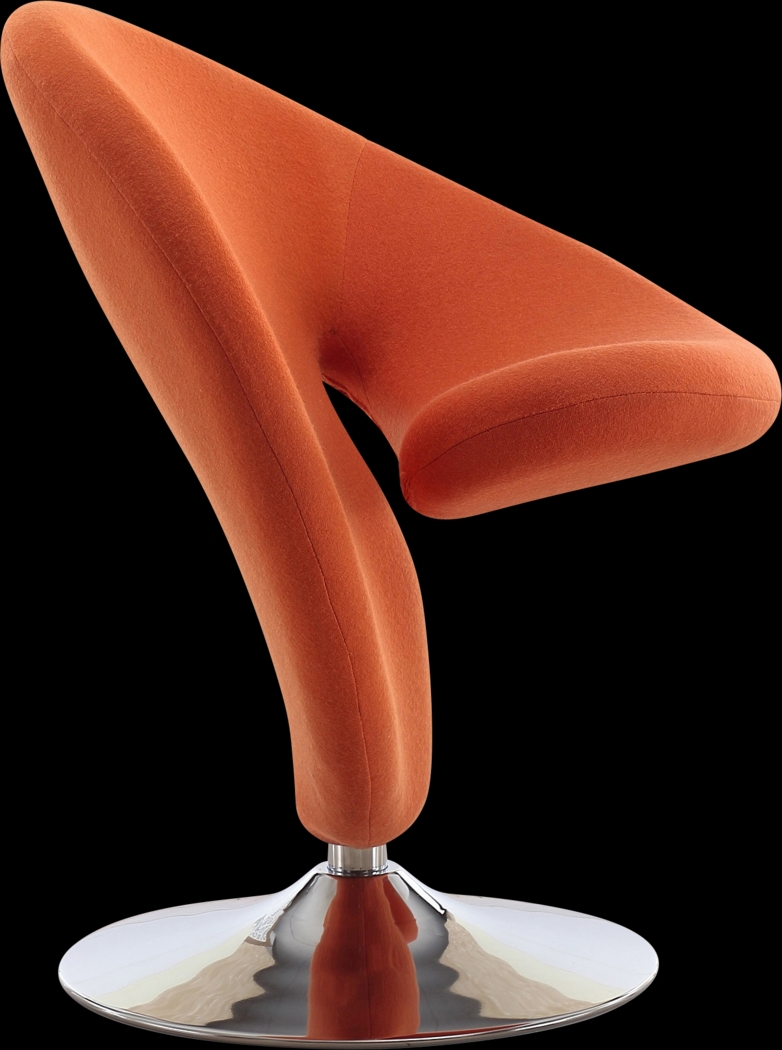 Claredda Orange Accent Chair - Thumbnail - Image 4