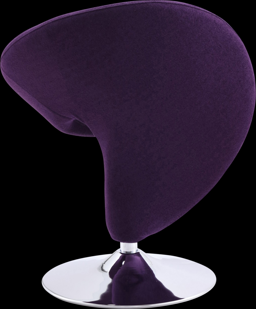 Claredda Purple Accent Chair - Thumbnail - Image 4