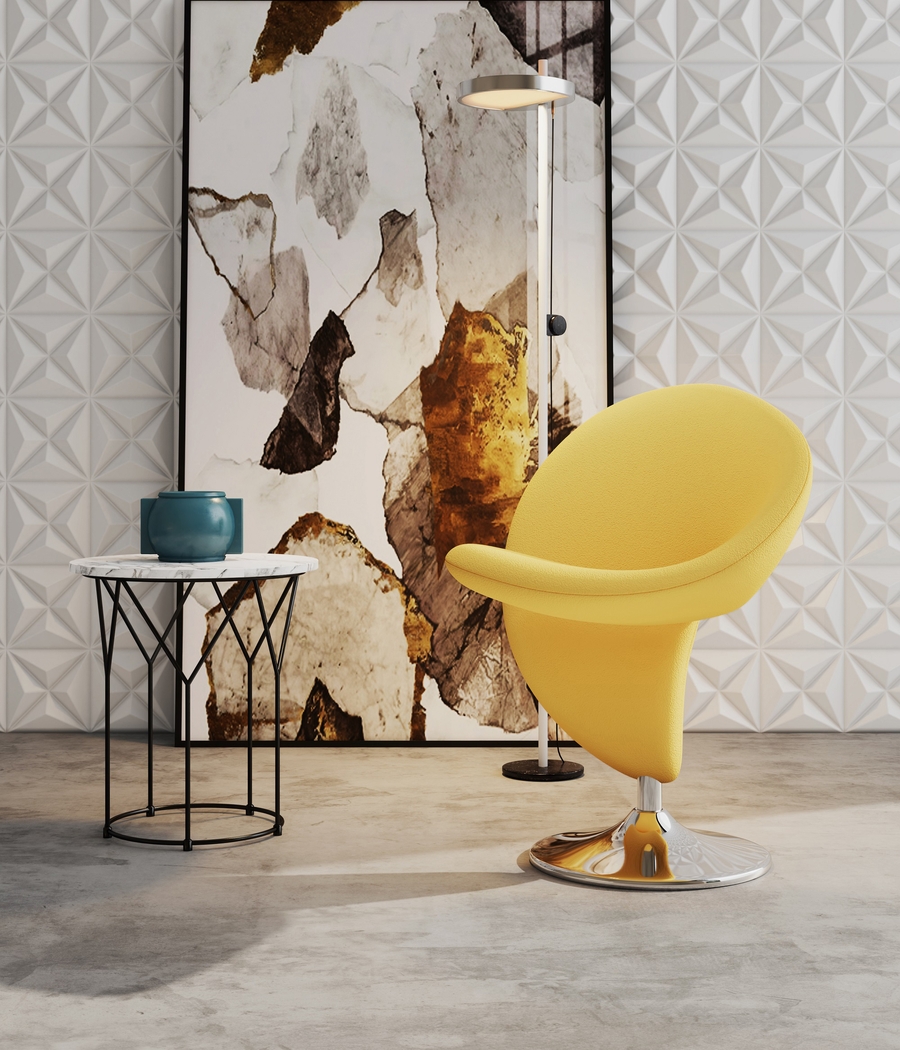 Claredda Yellow Accent Chair - Thumbnail - Image 2