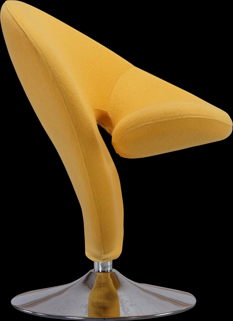 Claredda Yellow Accent Chair - Thumbnail - Image 3