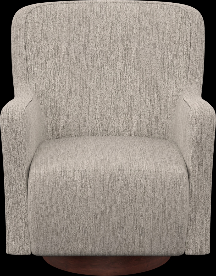 Claredon Brown Swivel Armchair - Thumbnail - Image 3