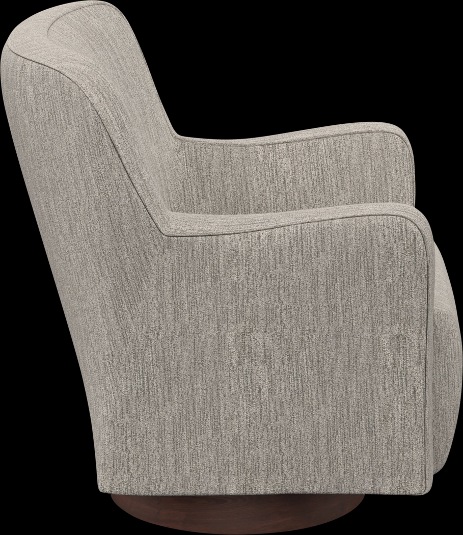 Claredon Brown Swivel Armchair - Thumbnail - Image 4