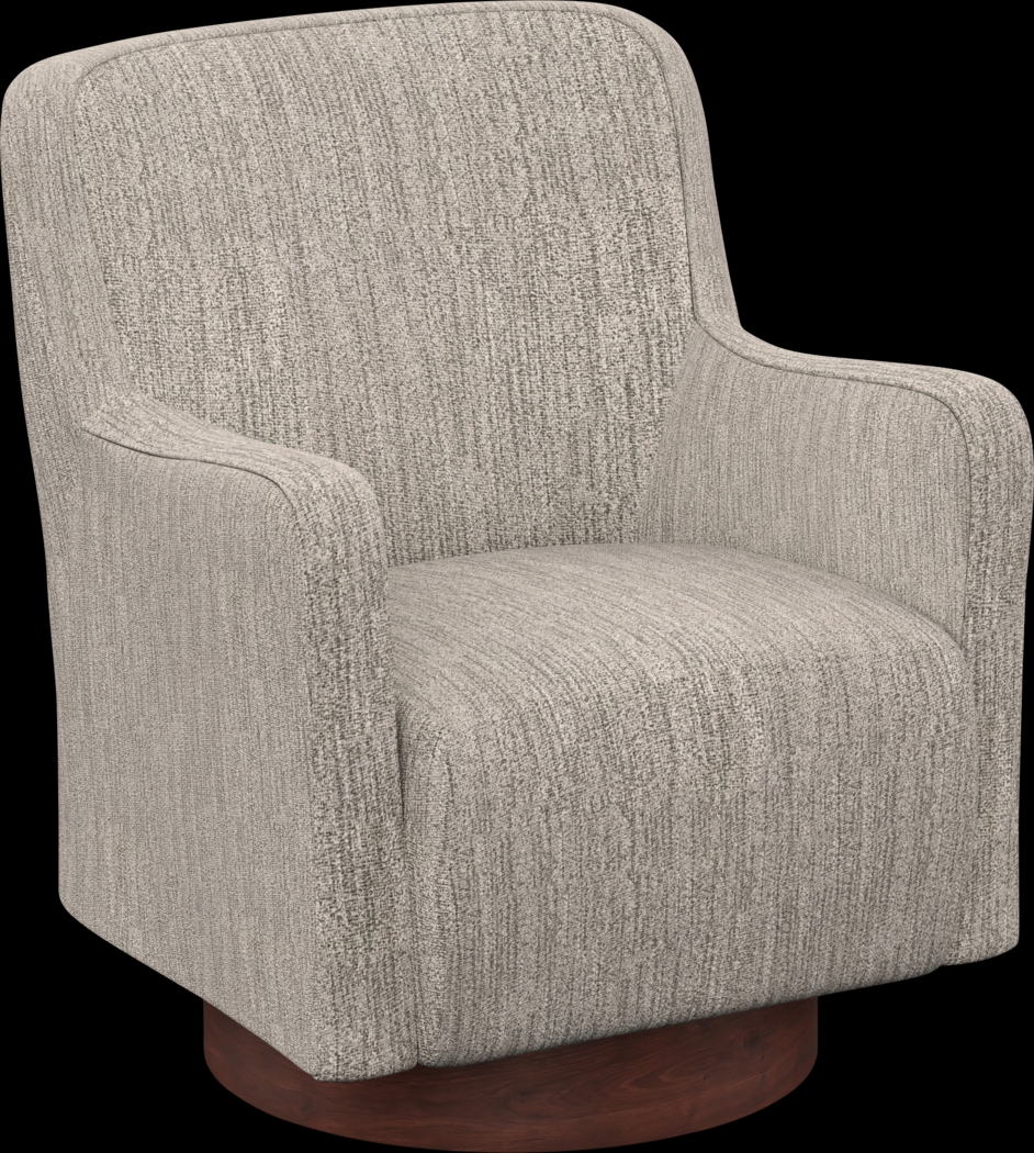 Claredon Brown Swivel Armchair - Thumbnail - Image 1