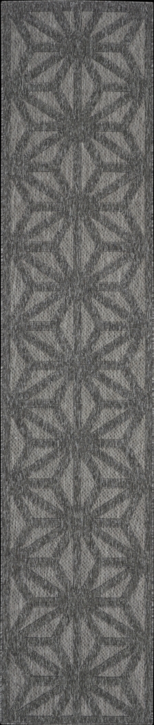 Clarene Dark Gray 2'2 x 10' Runner Indoor/Outdoor Rug - Thumbnail - Image 1